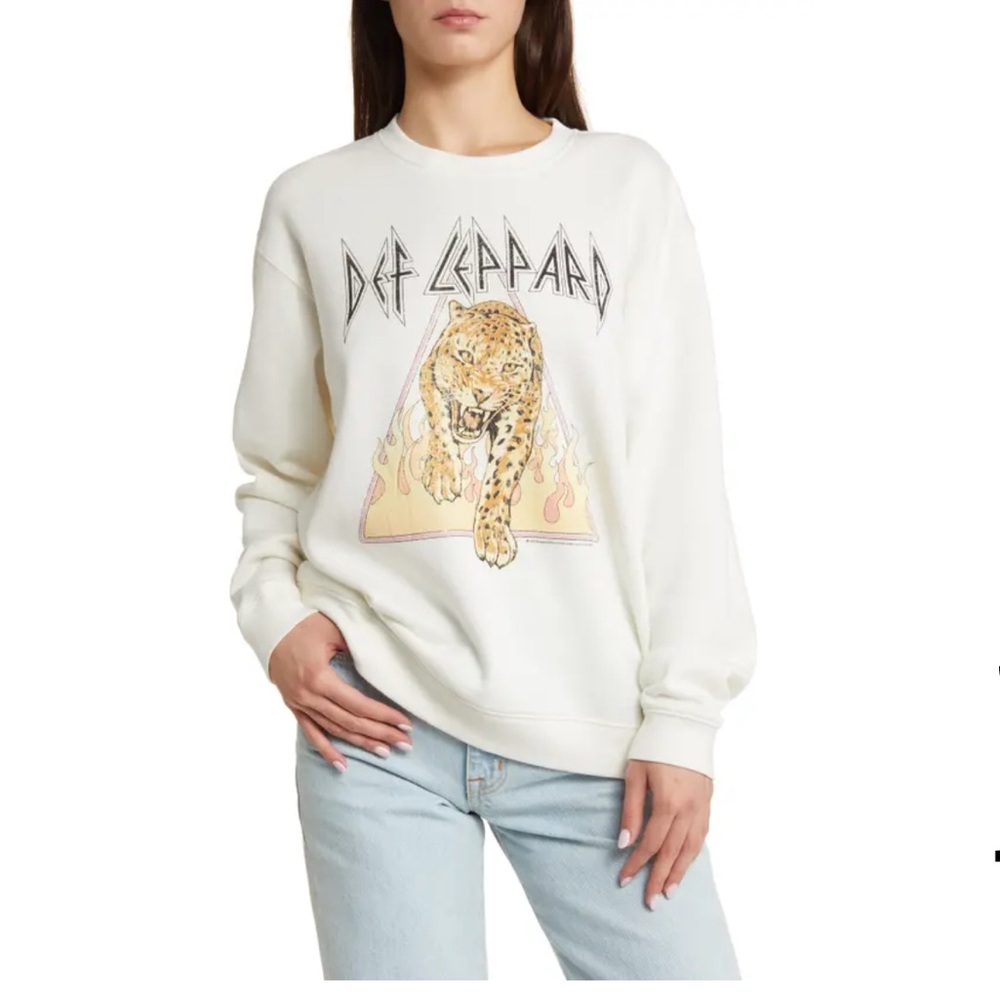 Vinyl Icons Def Leppard Graphic Sweatshirt